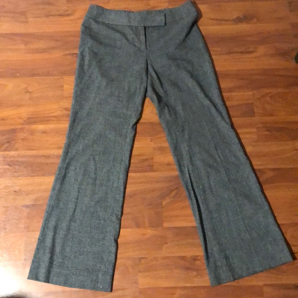 White House Black Market Flare Leg Slacks Size 6